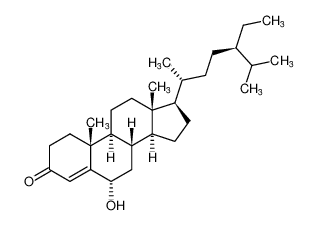 6α-羟基豆甾-4-烯-3-酮结构式