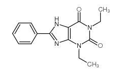 1,3-二乙基-8-苯基黄嘌呤结构式