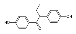 1,2-bis-(4-hydroxy-phenyl)-butan-1-one结构式