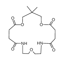 3,3-dimethyl-1,5,13-trioxa-10,16-diaza-6,9,17,20-cycloeicosanetetrone Structure