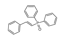 (E)-(2-phenylethenyl)diphenylphosphane oxide结构式