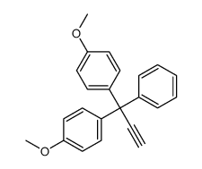 1-methoxy-4-[1-(4-methoxyphenyl)-1-phenylprop-2-ynyl]benzene结构式