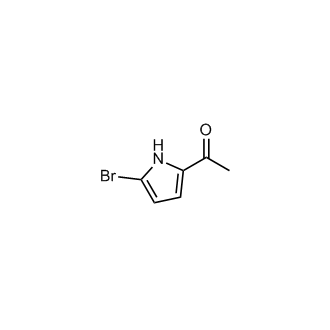 1-(5-溴-1H-吡咯-2-基)乙酮结构式