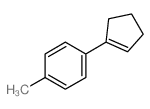 Benzene,1-(1-cyclopenten-1-yl)-4-methyl-结构式