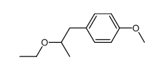 1-(2-ethoxy-propyl)-4-methoxy-benzene结构式
