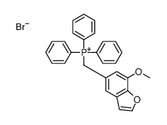 (7-methoxy-1-benzofuran-5-yl)methyl-triphenylphosphanium,bromide Structure