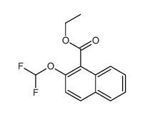 ethyl 2-(difluoromethoxy)naphthalene-1-carboxylate Structure