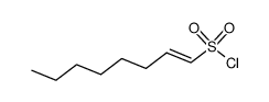 trans-1-Octene-1-sulfonyl chloride Structure