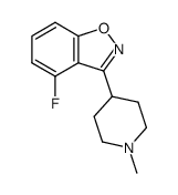 4-fluoro-3-(1-methyl-4-piperidinyl)-1,2-benzisoxazole Structure