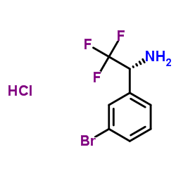 (R)-1-(3-bromophenyl)-2,2,2-trifluoroethanamine hydrochloride Structure