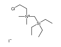 (2-Chloroethyl)dimethyl(triethylsilylmethyl)ammonium iodide结构式