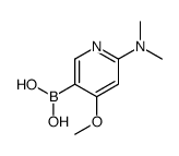 Boronic acid, [6-(dimethylamino)-4-methoxy-3-pyridinyl]- (9CI) Structure