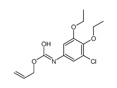 prop-2-enyl N-(3-chloro-4,5-diethoxyphenyl)carbamate结构式