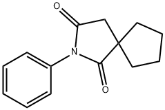2-苯基-2-氮杂螺[4.4]壬烷-1,3-二酮结构式