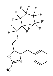 (4S,5R)-(-)-4-苄基-5-(3,3,4,4,5,5,6,6,7,7,8,8,8-三氟氟辛基)-2-恶唑烷酮结构式