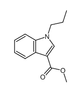 1-propylindole-3-carboxylic acid methyl ester结构式