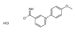 1-(4-methoxyphenyl)pyridin-1-ium-3-carboxamide,chloride结构式