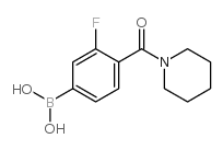 3-氟-4-(哌啶-1-羰基)苯基硼酸图片