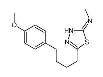 5-[4-(4-methoxyphenyl)butyl]-N-methyl-1,3,4-thiadiazol-2-amine Structure