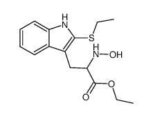 Ethyl α-(hydroxyamino)-β-<2-(ethylthio)indol-3-yl>-propanoate Structure