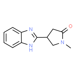 4-(1H-Benzoimidazol-2-yl)-1-methyl-pyrrolidin-2-one Structure