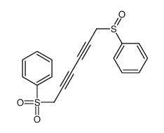 6-(benzenesulfonyl)hexa-2,4-diynylsulfinylbenzene结构式