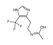 N-[2-[4-(trifluoromethyl)-1H-imidazol-5-yl]ethyl]acetamide Structure