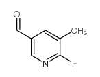 6-氟-5-甲基-3-吡啶甲醛结构式