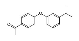 1-[4-(3-异丙基苯氧基)-苯基]-乙酮结构式