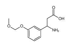 3-氨基-3-(3-甲氧基甲氧基苯基)-丙酸结构式