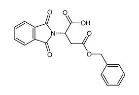 N-phthalimido-β-benzyl-L-aspartic acid Structure