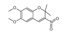 6,7-dimethoxy-2,2-dimethyl-3-nitrochromene结构式