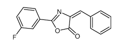 4-benzylidene-2-(3-fluorophenyl)-1,3-oxazol-5-one结构式