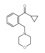 CYCLOPROPYL 2-(MORPHOLINOMETHYL)PHENYL KETONE Structure