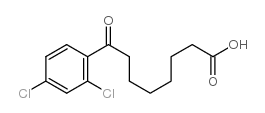 8-(2,4-dichlorophenyl)-8-oxooctanoic acid structure