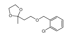 2-[2-[(2-chlorophenyl)methoxy]ethyl]-2-methyl-1,3-dioxolane Structure