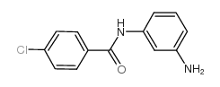 N-(3-氨基苯基)-4-氯苯甲酰胺结构式