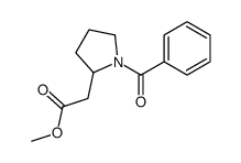 methyl 2-(1-benzoylpyrrolidin-2-yl)acetate Structure