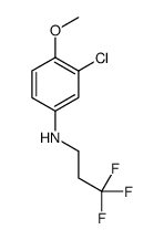 3-chloro-4-methoxy-N-(3,3,3-trifluoropropyl)aniline Structure