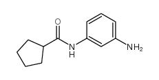 N-(3-氨基苯基)环戊烷羧酰胺结构式