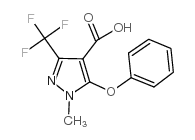 1-甲基-5-苯氧基-3-(三氟甲基)-1H-吡唑-4-羧酸结构式