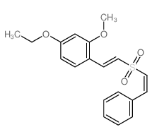 4-ethoxy-2-methoxy-1-[(E)-2-[(Z)-2-phenylethenyl]sulfonylethenyl]benzene结构式