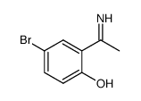4-bromo-2-(1-iminoethyl)phenol Structure