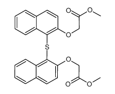 1,1'-thio-bis-(2-naphthoxy-(methyl acetate)) Structure