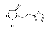 3-(2-(2-thienyl)ethyl)-2,4-oxazolidenedione Structure