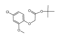 (4-chloro-2-methoxyphenoxy)acetic acid tert-butyl ester结构式