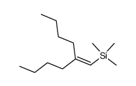 2-butyl-1-(trimethylsilyl)hex-1-ene结构式
