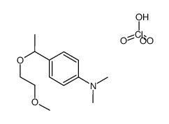 4-(1-(2-methoxyethoxy)ethyl)-N,N-dimethylaniline perchlorate Structure