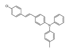 N-Phenyl-N-(p-tolyl)-4-[2-(4-chlorophenyl)ethenyl]aniline Structure