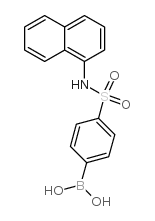 (4-(N-(Naphthalen-1-yl)sulfamoyl)phenyl)boronic acid structure